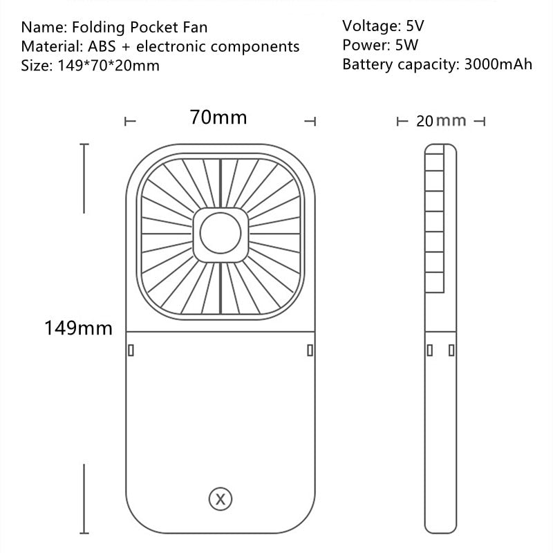 Hariken™ Hanging Neck Fan